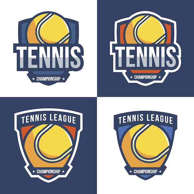 Tennis logo design collection