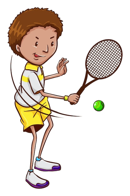 A tennis player