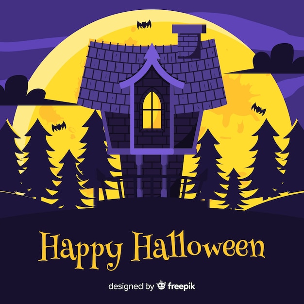 Free vector terrific hand drawn halloween background