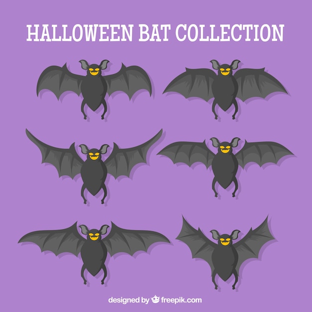 Terrifying halloween bats