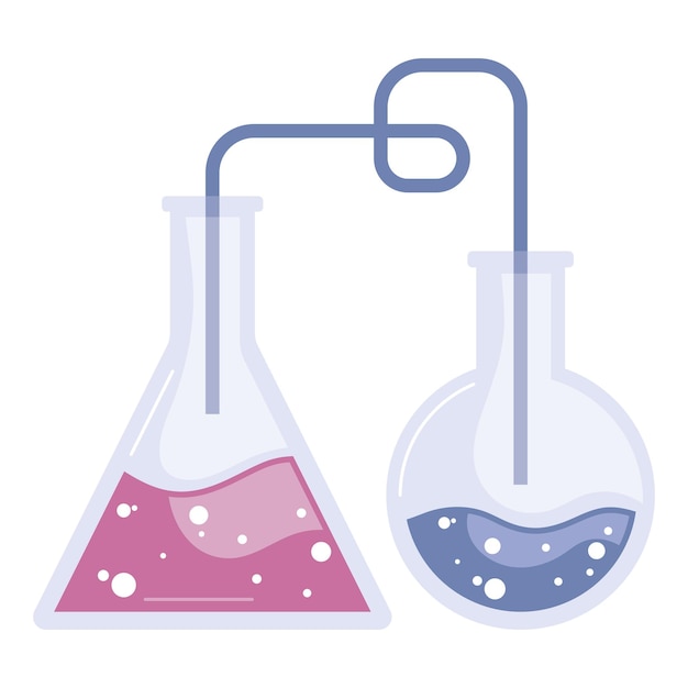 Free Vector test flasks laboratory