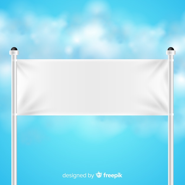 Free Vector textile signboard banner