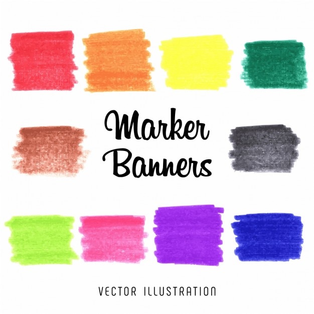 Free Vector texture of markers