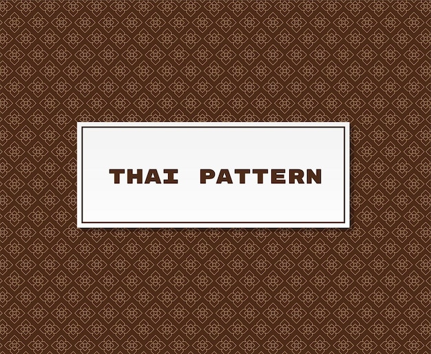 Thai pattern traditional illustration