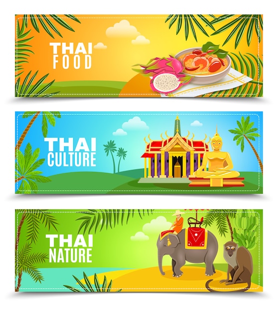 Thailand Horizontal Banners