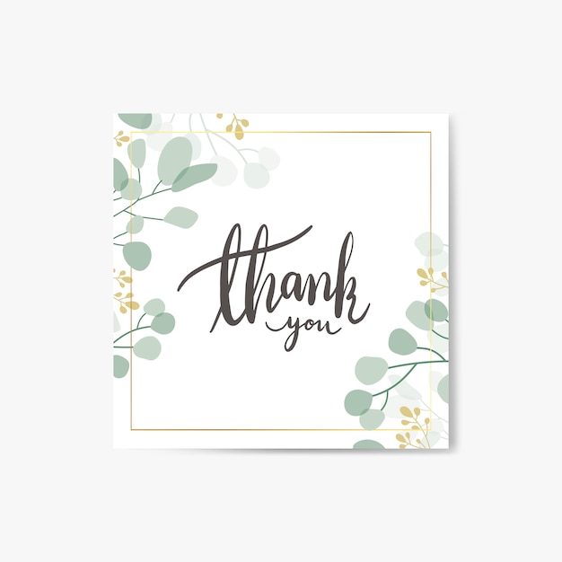 Thank you card