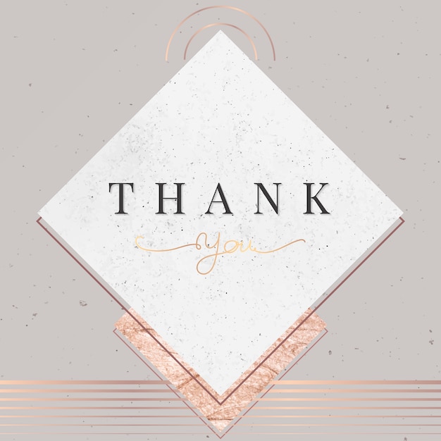 Free Vector thank you card