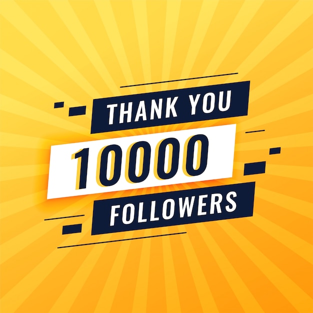 Thank you post for 10k social media followers