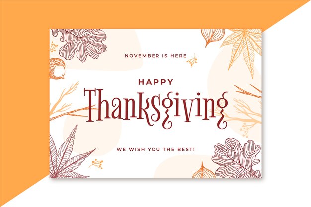 Thanksgiving card template