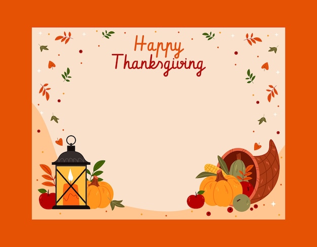 Free vector thanksgiving celebration photocall template