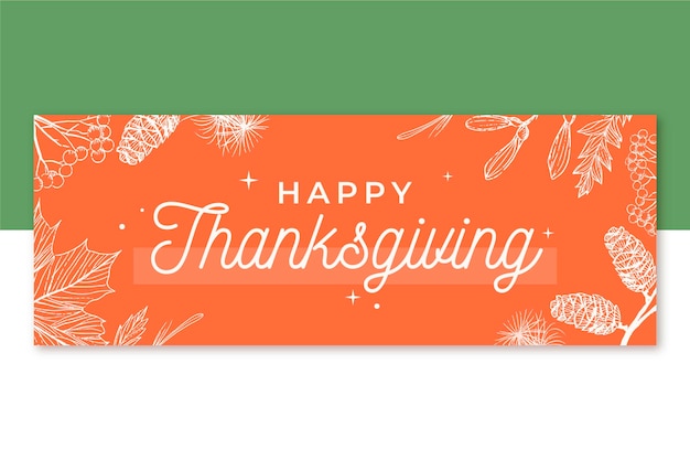 Thanksgiving facebook cover template