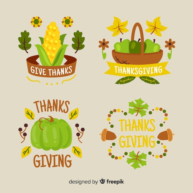 Thanksgiving theme for label collection