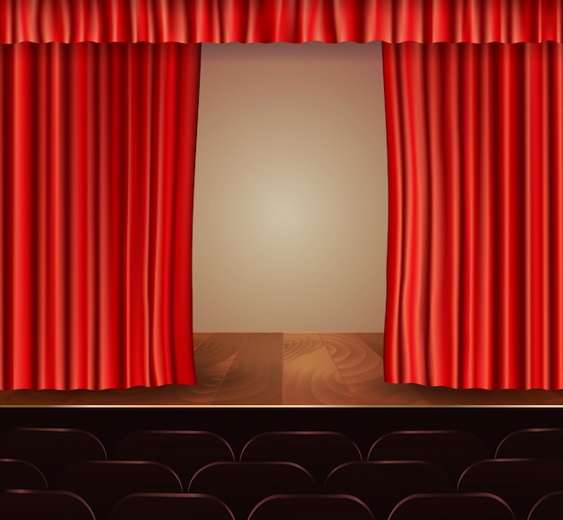 Theater curtains background