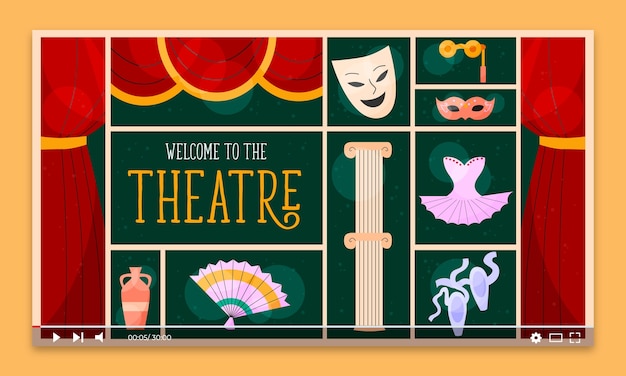 Free Vector theatre template design