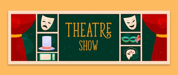 Free Vector theatre template design