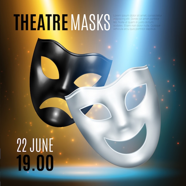 Theatrical Masks Announcement Composition