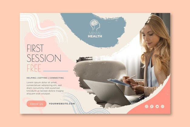 Therapy session banner template