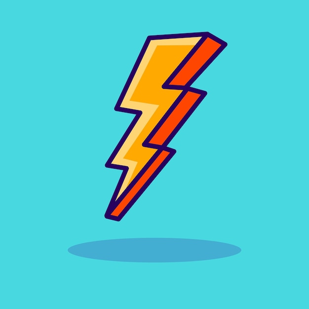 Thunderbolt Icon Illustration