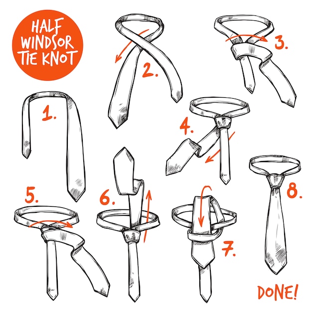 Tie Knot Sketch