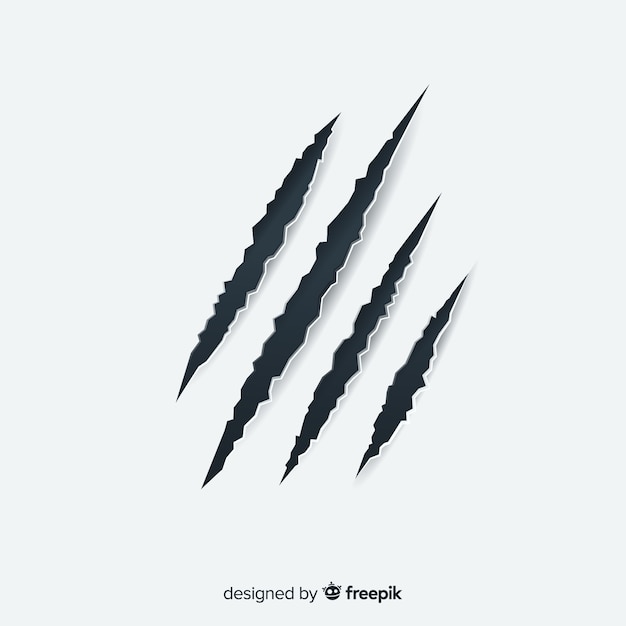 Free Vector tiger claws mark background