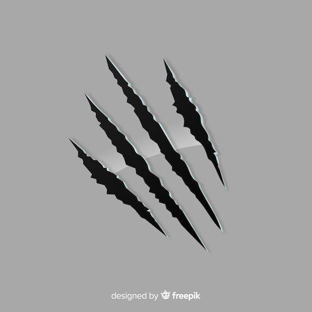 Free Vector tiger claws mark background