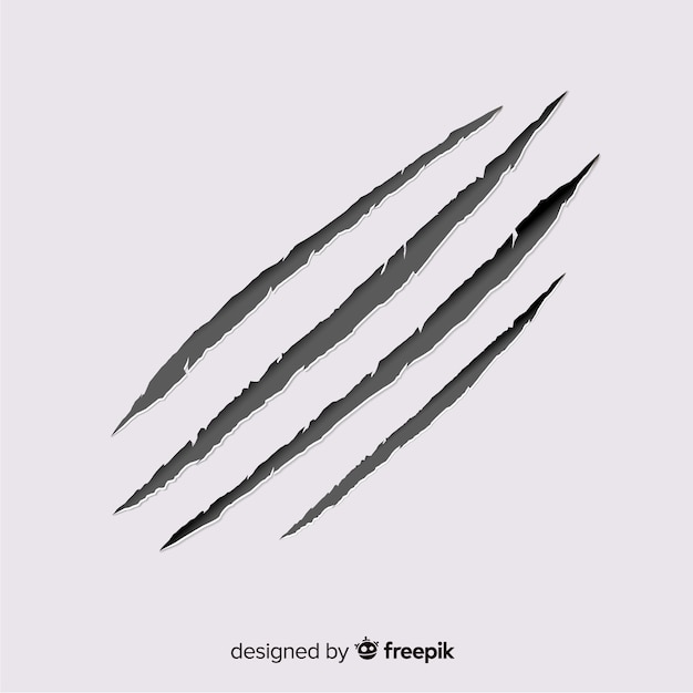 Free vector tiger claws mark background