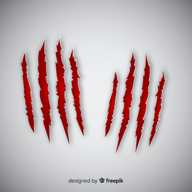 Free Vector tiger claws mark background