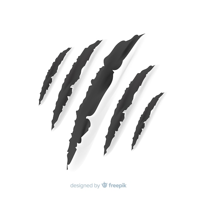 Free vector tiger claws marks