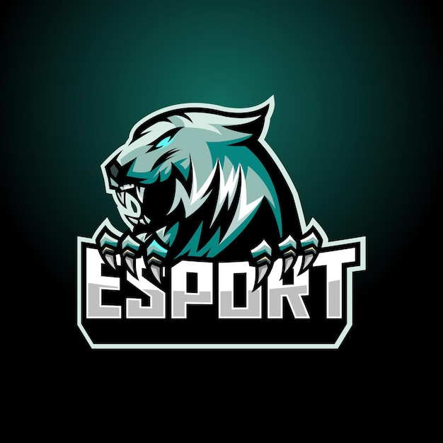 Tiger esport mascot design logo