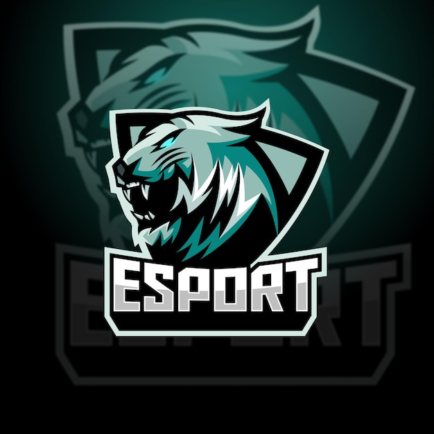 Tiger esport mascot design logo