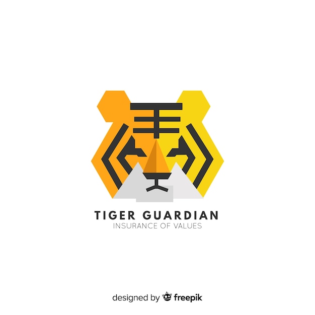 Free Vector tiger face background