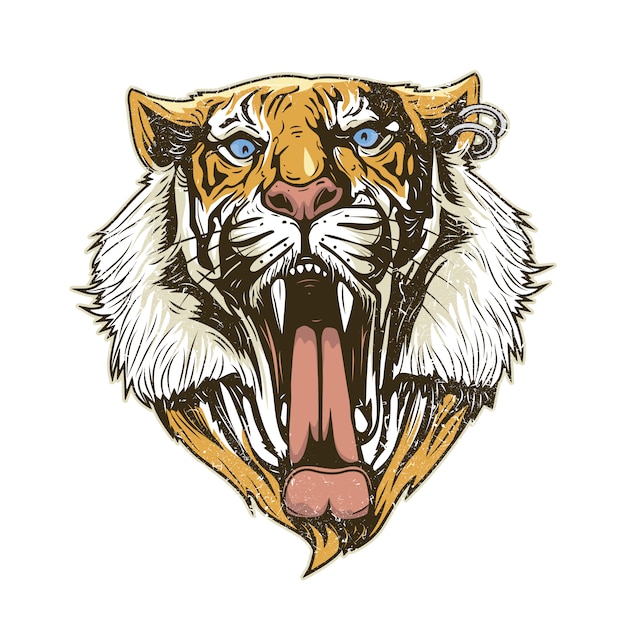 Tiger head background