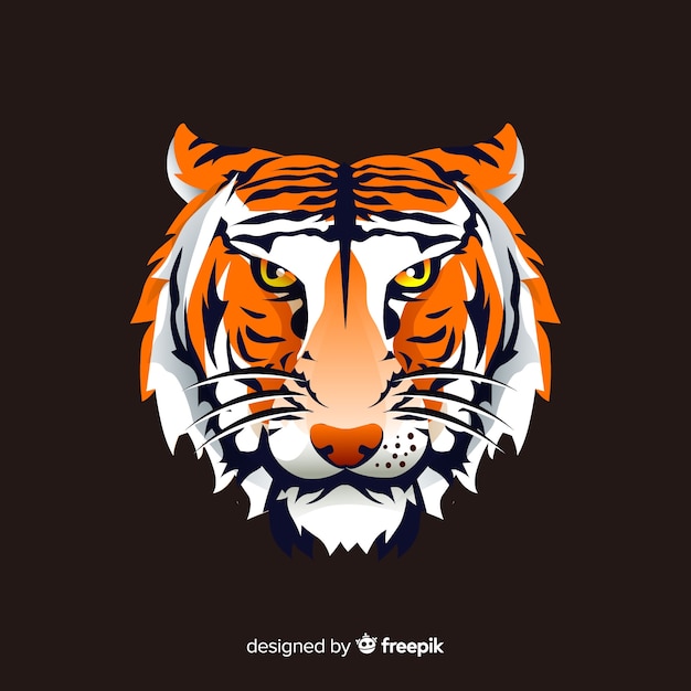 Free Vector tiger head