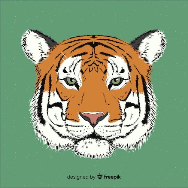 Free vector tiger head