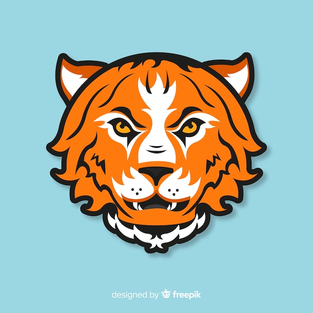 Free vector tiger head