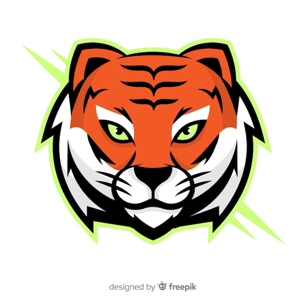 Free Vector tiger head