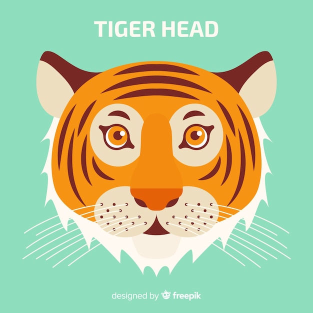 Free Vector tiger head