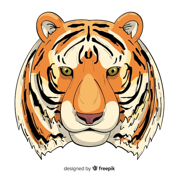 Free Vector tiger head