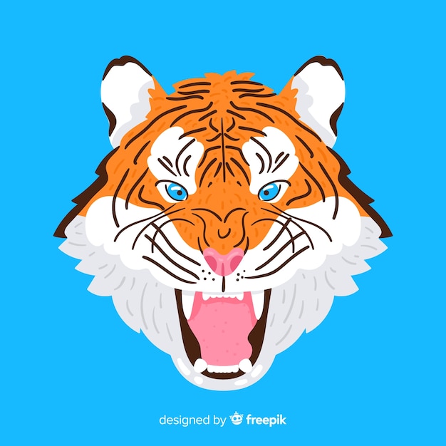 Free vector tiger head