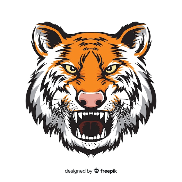 Free Vector tiger head