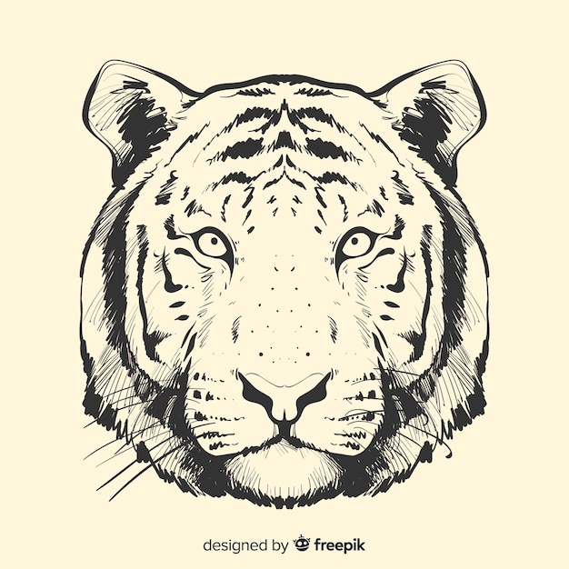 Free vector tiger head