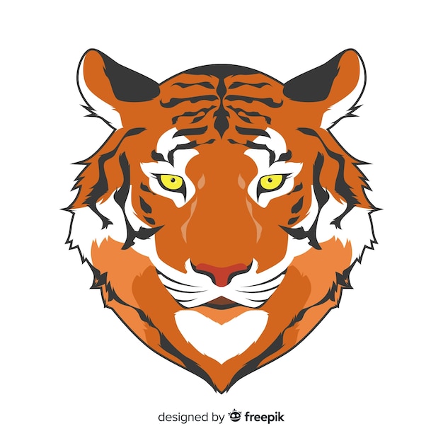 Free vector tiger head