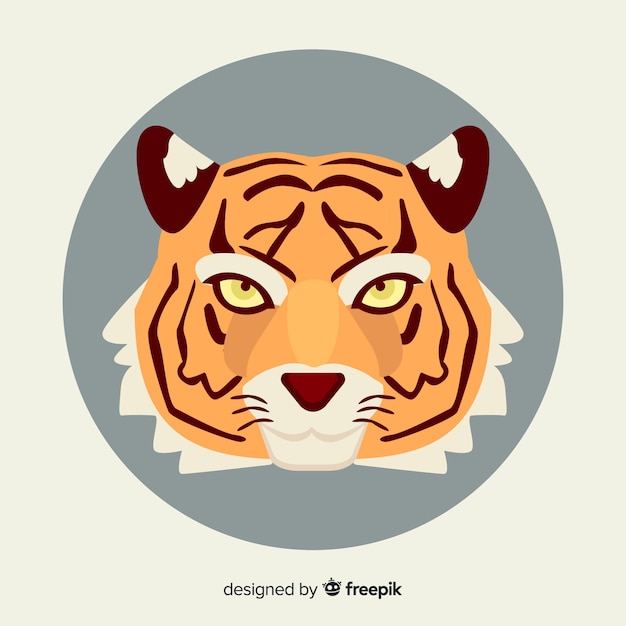 Free vector tiger head