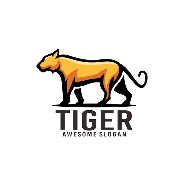 Free Vector tiger illustration mascot logo