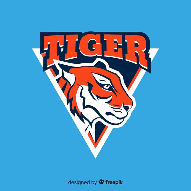 Tiger logo background