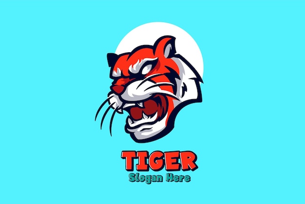 Free Vector tiger mascot logo