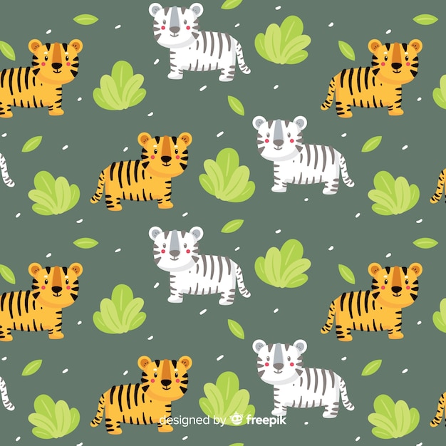 Free Vector tiger pattern