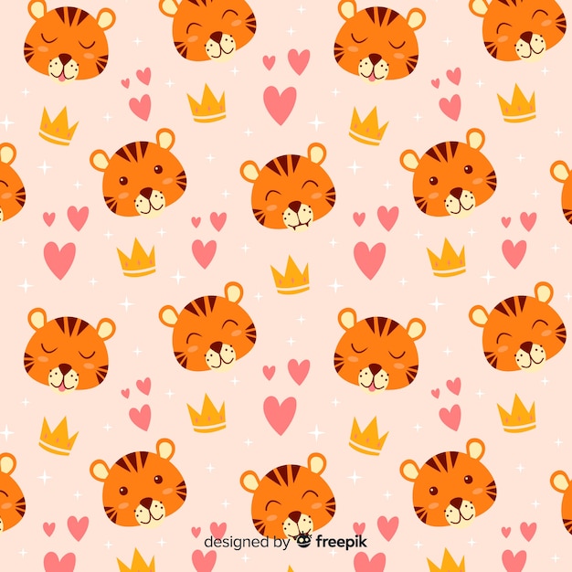 Free Vector tiger pattern