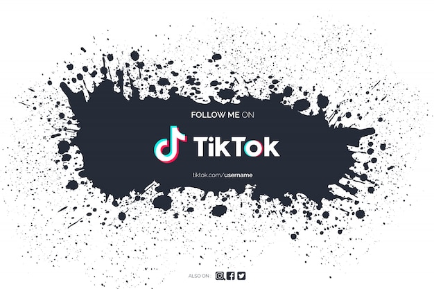 Tiktok background with paint splash