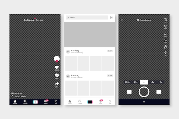 Tiktok interface concept